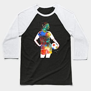 Female Soccer Player Baseball T-Shirt